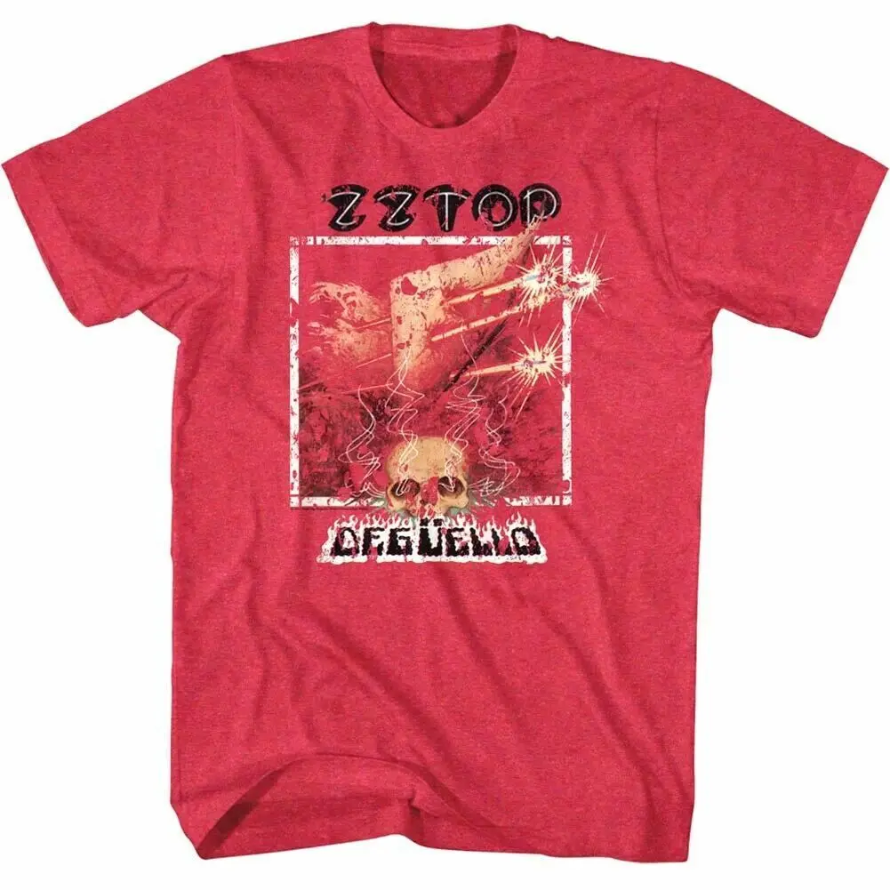 Zz Top Deguello Album Cover Men'S T Shirt Decapitation 1979 Cd Rock Band Live