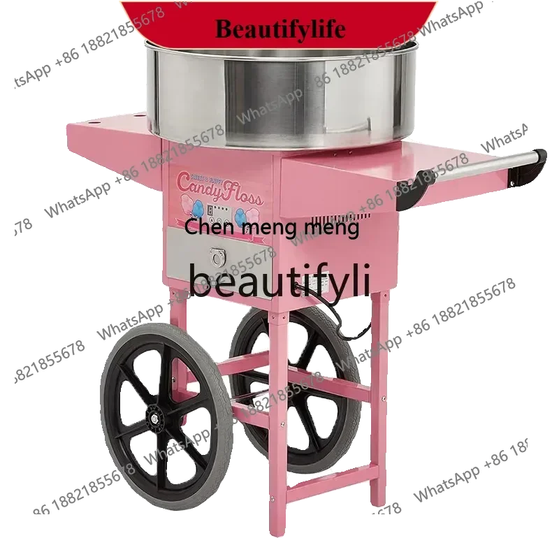 

Commercial marshmallow machine cart marshmallow machine activity stall plug-in automatic fancy candy