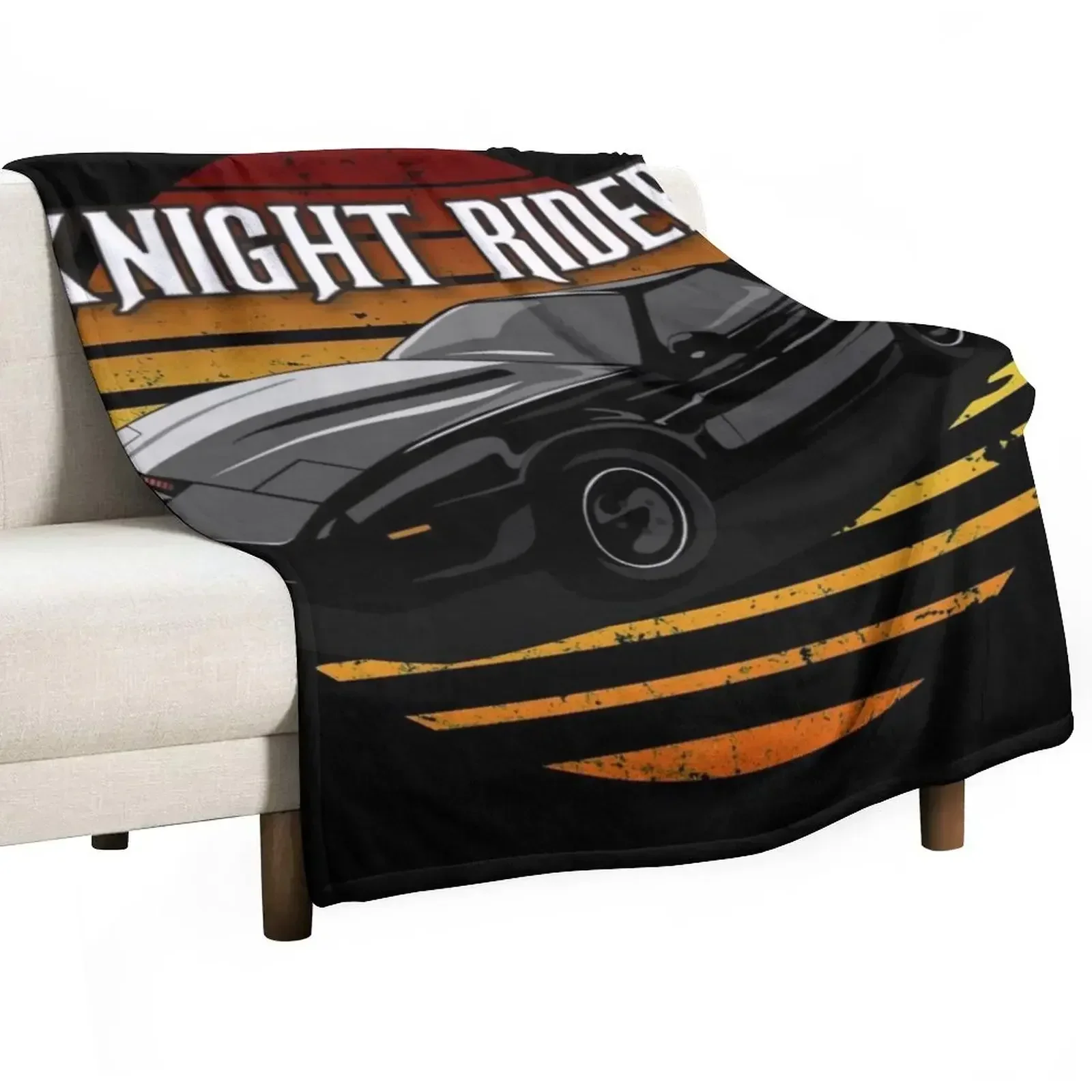 

Knight Rider KITT Throw Blanket Bed linens Multi-Purpose Hairy Summer Blankets