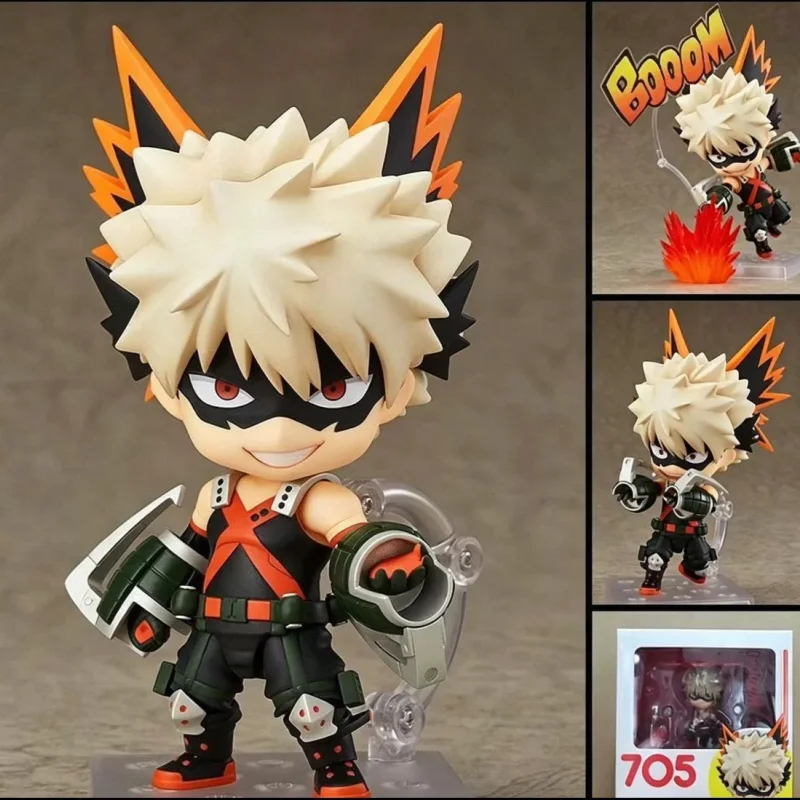 【Spot】Hot Anime My Hero Academia Q Version Anime Nendoroid Action Figure Collectible Model Desktop Ornament For Adult Collector view 3