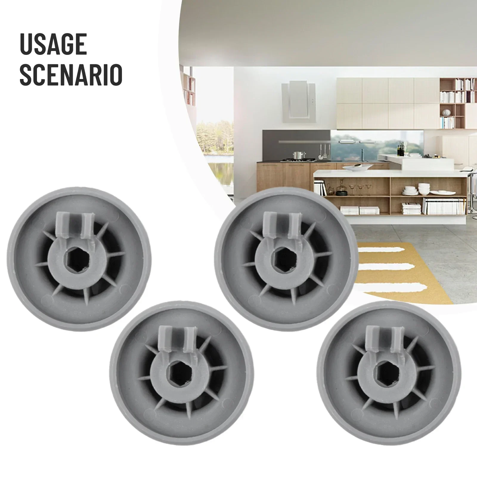 Principais Eletrodomésticos-Acessórios para Rodas, Peças Leves, Prático de Usar Rack, Conjunto Substituto, Resistente ao Desgaste, 4pcs