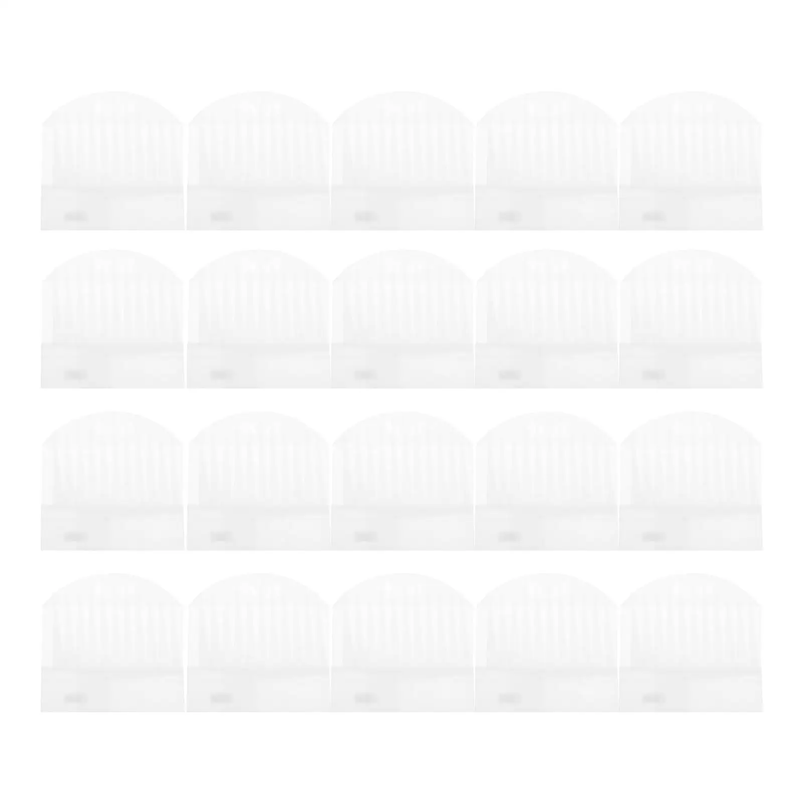 20 Pcs Chef Hat Bakers Clothing Food Service Hair Nets Beanie for Men White Headband Cook