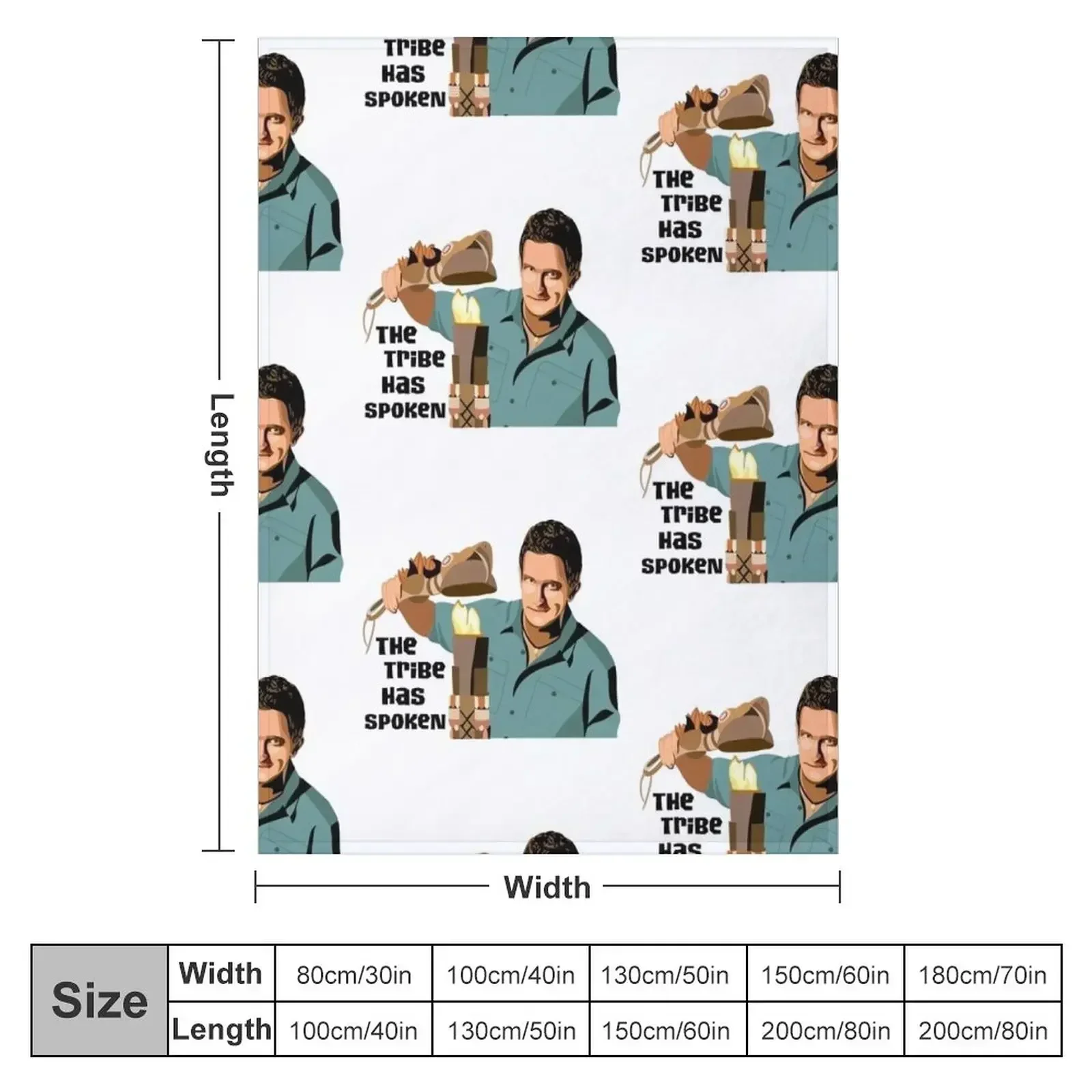 Jeff Probst: The Tribe Has Spoken Throw Blanket Bed blankets ands Soft Plush Plaid Bed Fashionable Thermal Luxury Blankets
