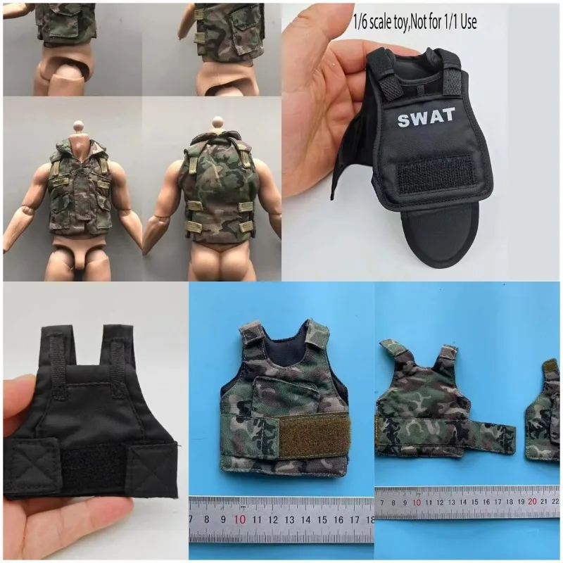 1:6 Scale Soldier SWAT Tactical Ballistic Military Vest Accessories Clothing for 12 Inch  Action Figures Model Body