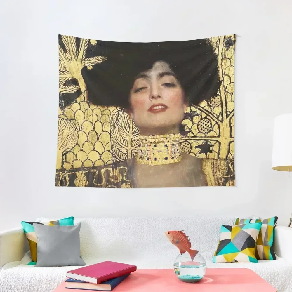 

Gustav Klimt, Judith Tapestry Decor For Room Luxury Living Room Decoration Mushroom Wall Deco Tapestry
