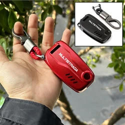 For Ducati Multistrada 950 1260 S MTS 1260 950 2017+ Accessories Motorcycle Key Remote Cover CNC Case Chain & Keychain Key Ring