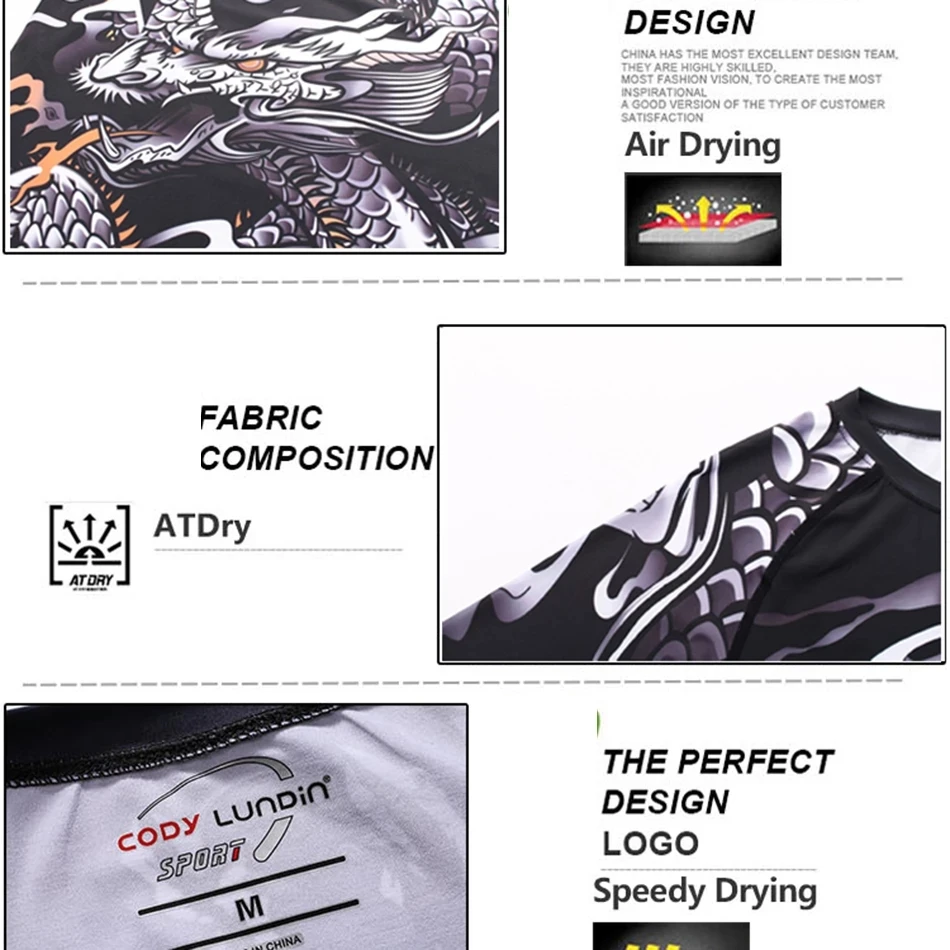 Men Rashguard Jiu Jitsu T shirts Sets Sport MMA Boxing T shirt+Pants Fitness Bjj Gi Muay Thai Shorts Kickboxing Gym Fightwear