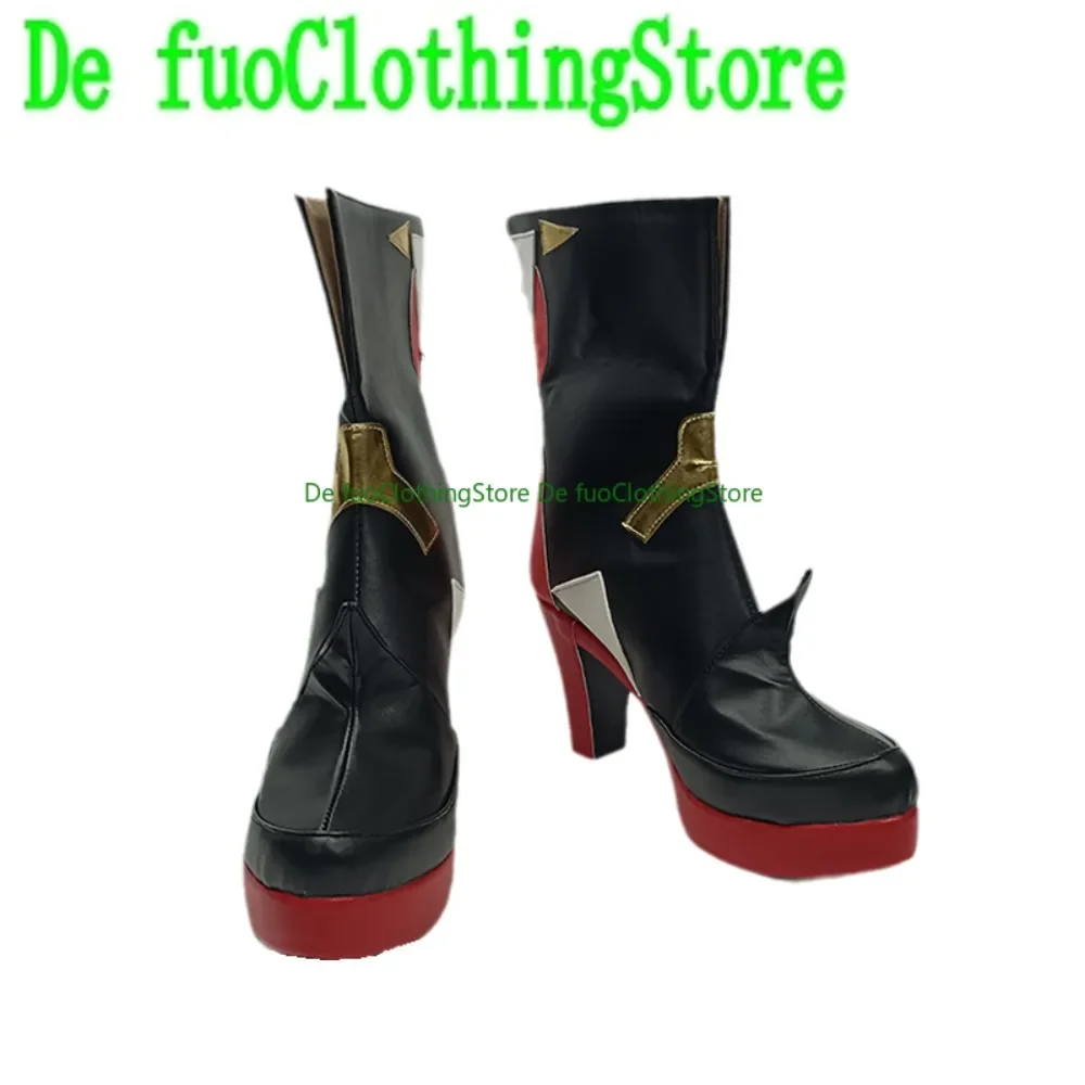 インパクト 3rd 雷電メイ ヘルシャー コスプレ靴 アニメ ゲーム ハロウィン コスチューム パーティー小道具 ShoesDefuoClothing