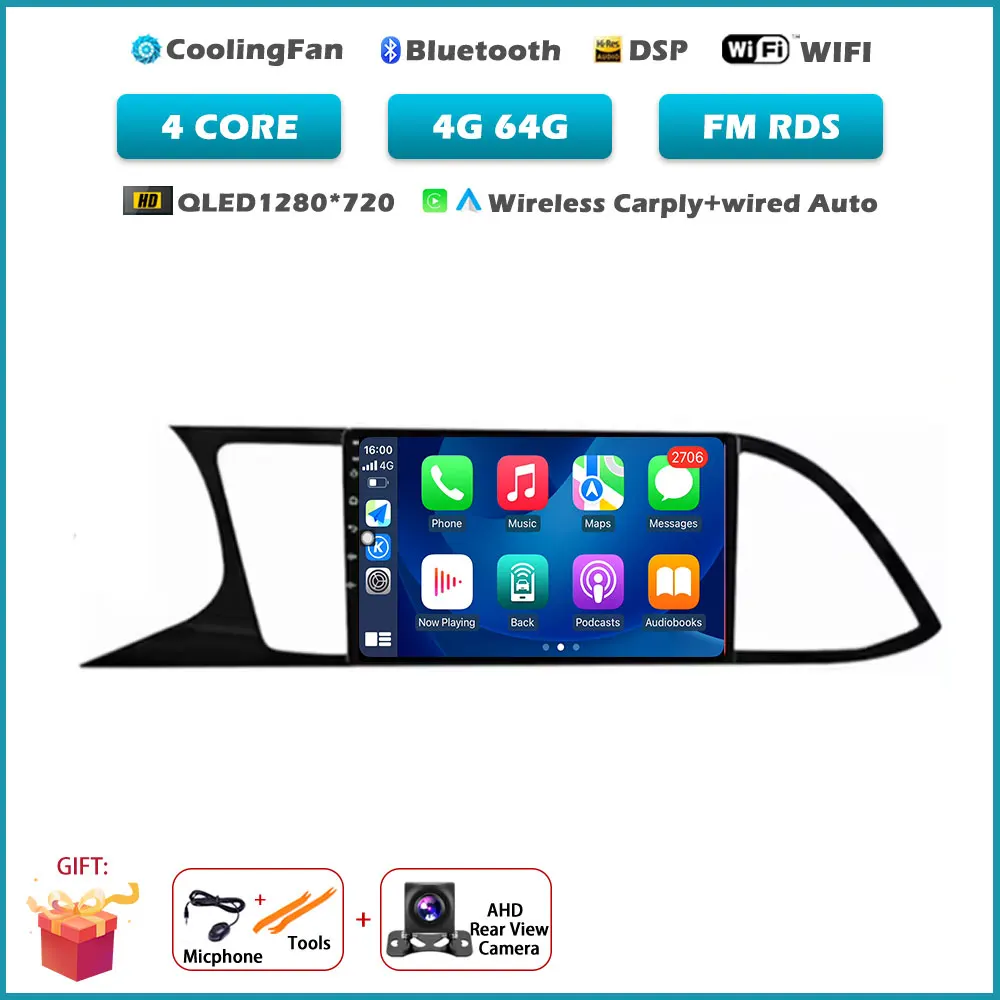 Voor Seat Leon MK3 5F 2012-2018 Carplay DSP 4G WIFI Android Alles In Een Auto Intelligent Systeem Autoradio video GEEN 2DIN DVD