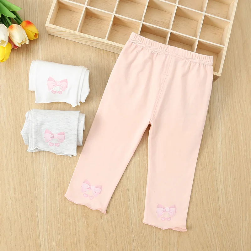 

Girl Baby Cotton Legging Ankle-length Spring/summer Thin Pants 2024