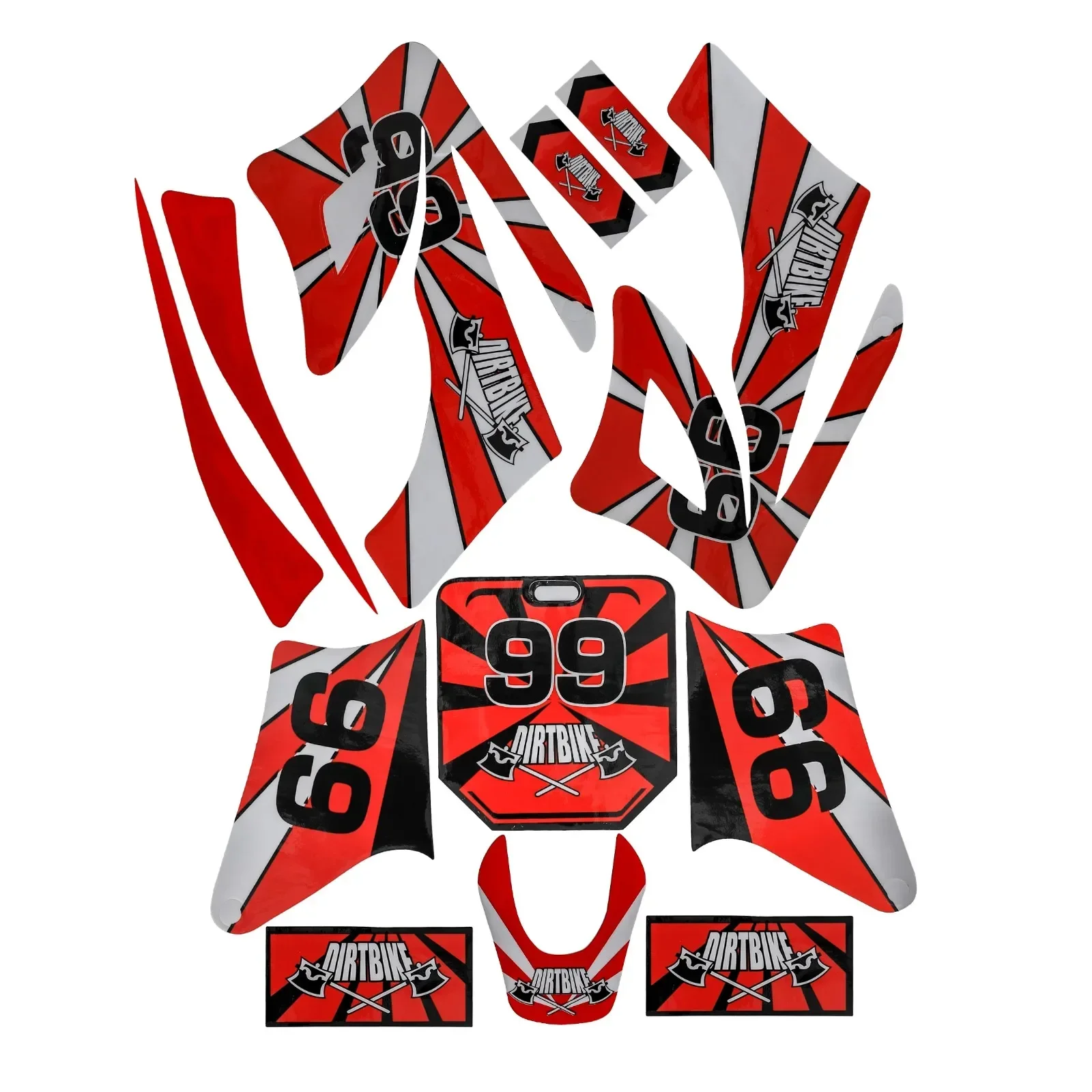 TDPRO  Plastics Fairing Fender Decal Graphics Sticker Kit For Orion Apollo Pit Dirt Bike 110cc 125cc 150cc 250cc