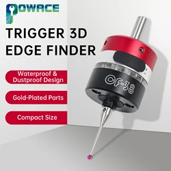 Trigger-buscador de bordes 3D, centro de mecanizado, fresadora CNC, sonda de precisión de tres coordenadas, herramienta de varilla de centrado, Setter CF-38