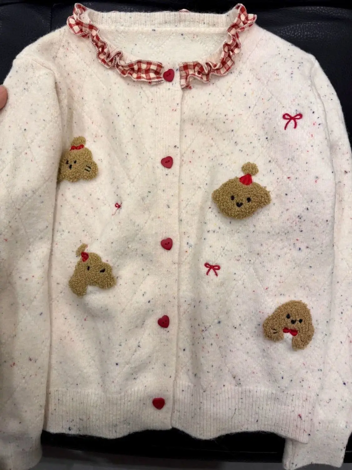 

Gagarich, корейский милый мультяшный свитер с круглым вырезом, кардиган, женский осенне-зимний 2022, мягкий нежный возрастной повседневный вязаный топ