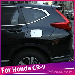 Fit For Honda CR-V CRV 2017 to 2021 ABS Chrome Car Exterior uel Tank Cap Gas Oil Box Cover Trims Frame Auto Accessories