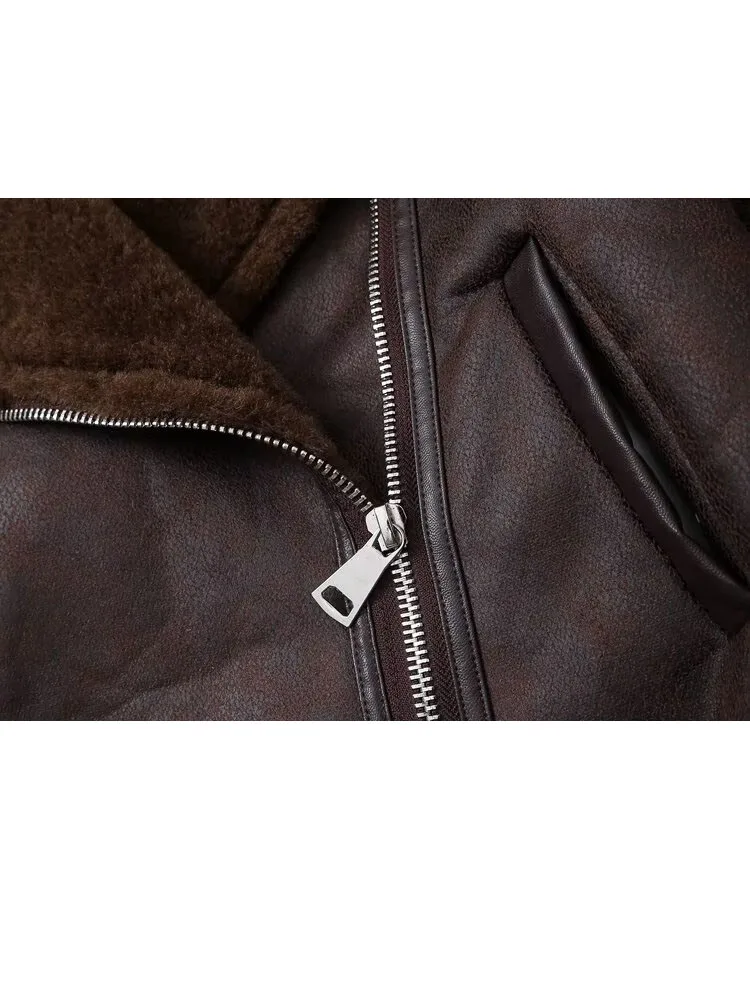 

HH Women Winter New Fashion Versatile Warm Reversible Short Jacket Coat Women's High Street Retro Commuting Casual Short Jacket