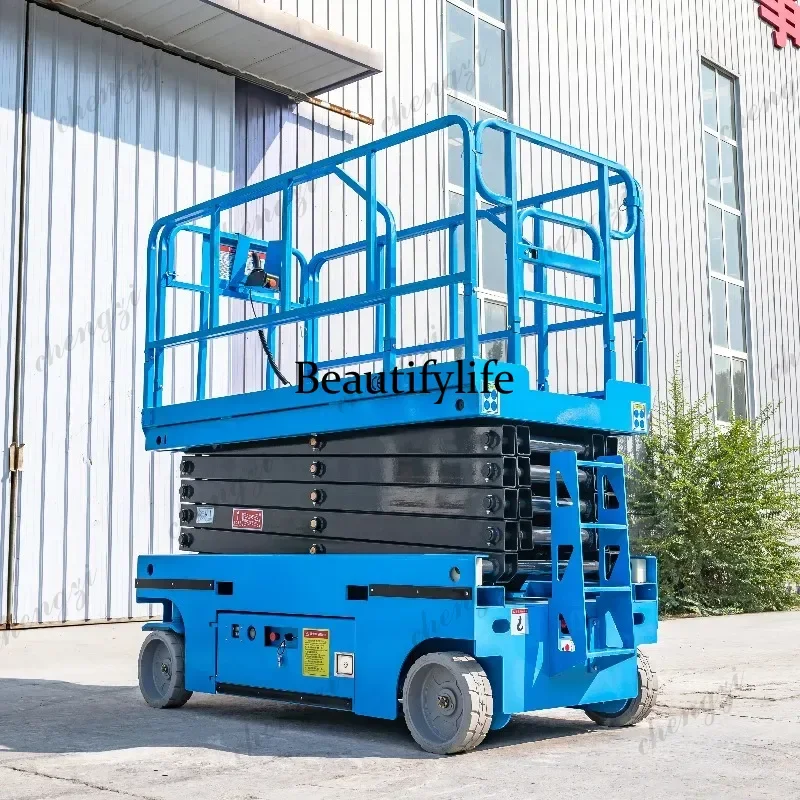 CE Approval Custom Products Customizable Aerial Work Platform Fully Hydraulic Wheel Crawler Self-Propelled Electric Scissor Lift