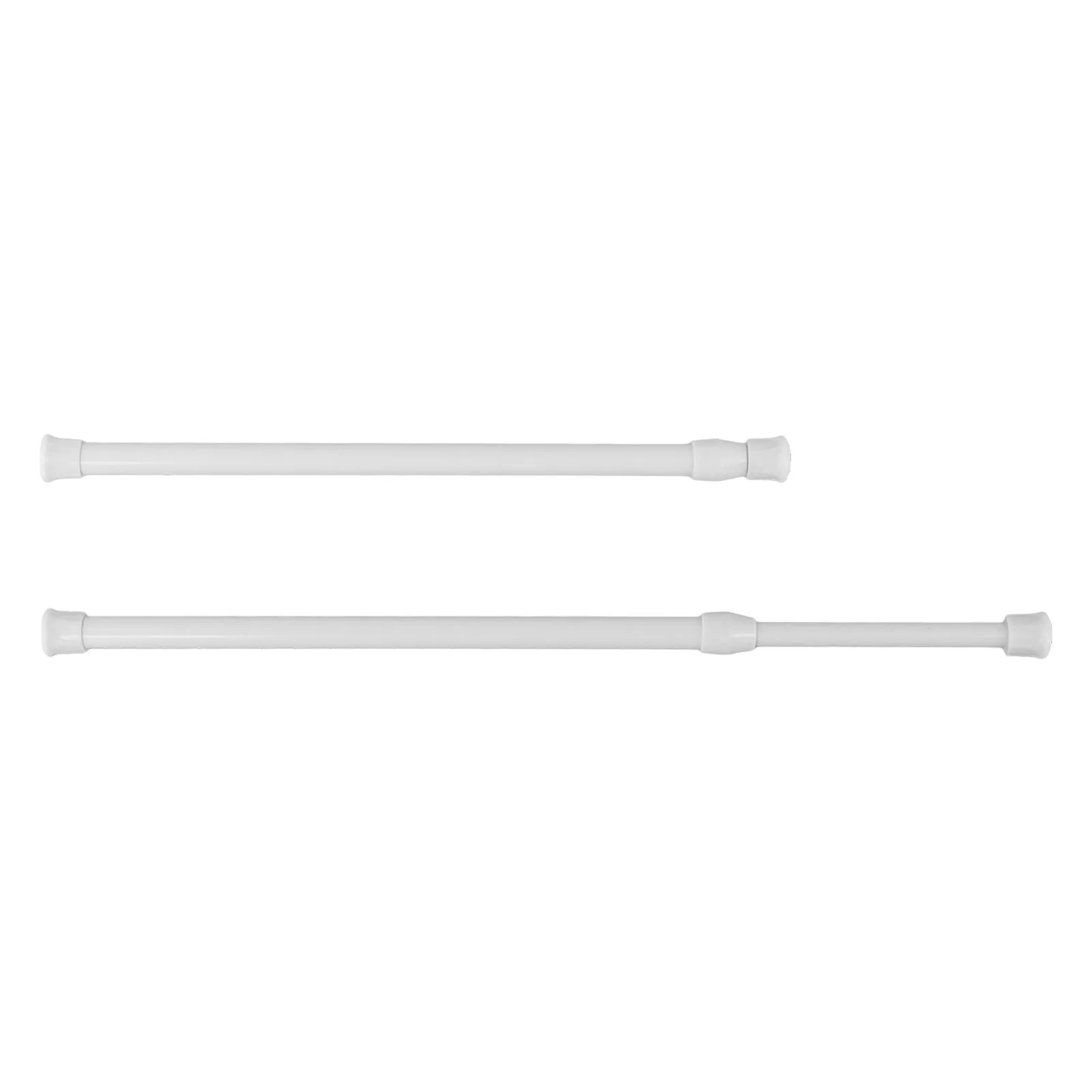 Adjustable Spring Loaded Telescopic Curtain Tension Rod Pole for Bathroom Kitchen Wardrobe Window Cupboard Use No Tools Required