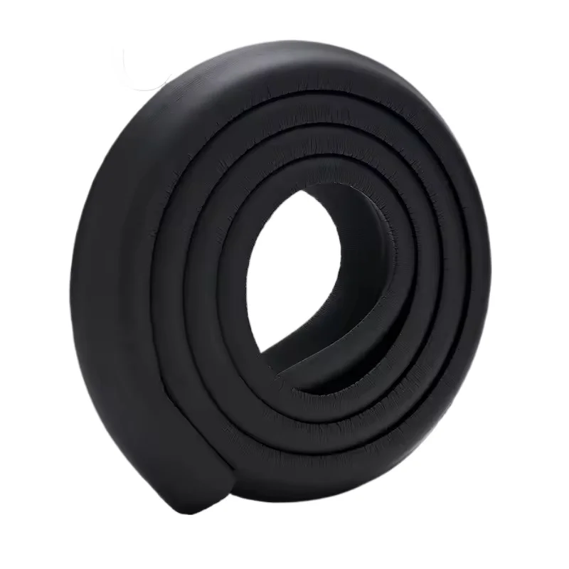 1 Buah Strip Karet Lembut Anti Tabrakan Strip Karet Hitam Putih Pelindung Sudut Furnitur Strip Pelindung Sudut Meja