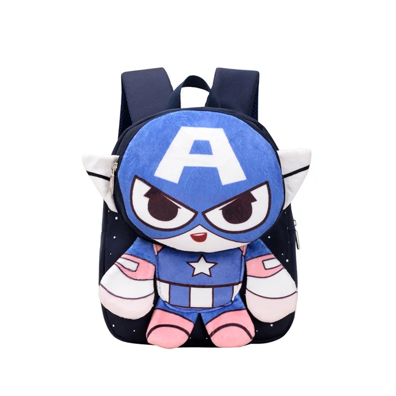 Disney Marvel Cartoon Toddler Backpack For Kindergarten Waterproof Spiderman School Bags Baby Backpacks Safety Harness For Child