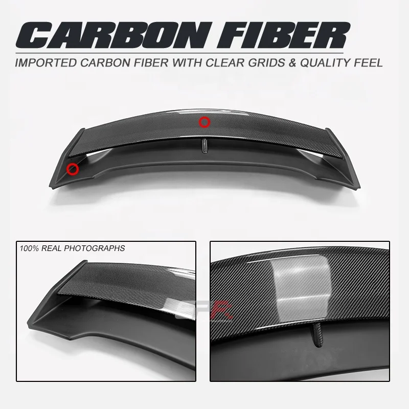 

suitable for New Arrive Rear Spoiler for Fiat 500 595 695 Abarth L Type Blade Carbon Fiber