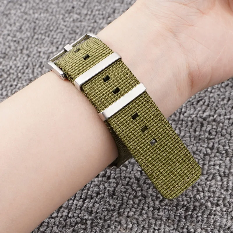 Correas de nailon tejidas para hombre y mujer, correa de reloj de liberación rápida de 18mm, 20mm, 22mm y 24mm, repuesto Universal, accesorios para reloj