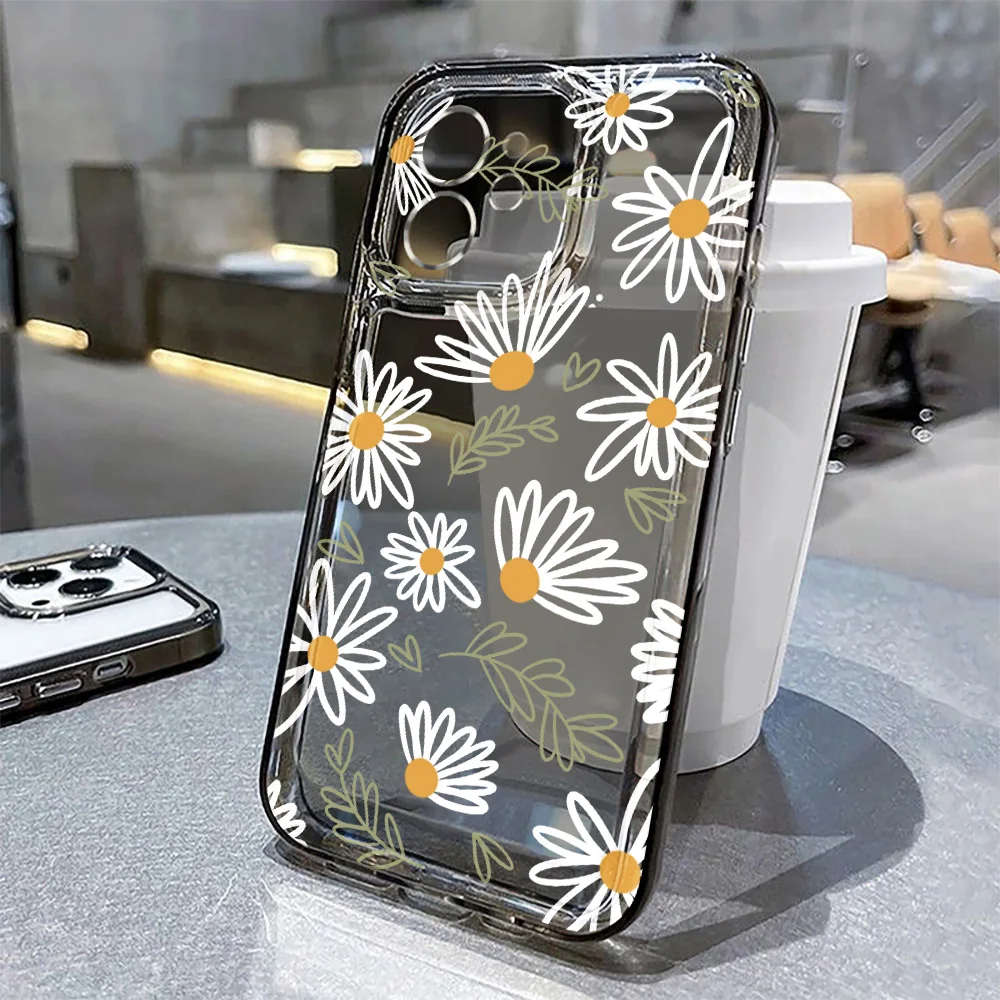 حافظة أقحوان لهاتف آيفون 17 حافظة آيفون 15 12 13 14 16 11 برو ماكس حافظة 17 اير 17 برو ماكس آيفون 11 آيفون 17 غطاء ممتص للصدمات فوندا #4