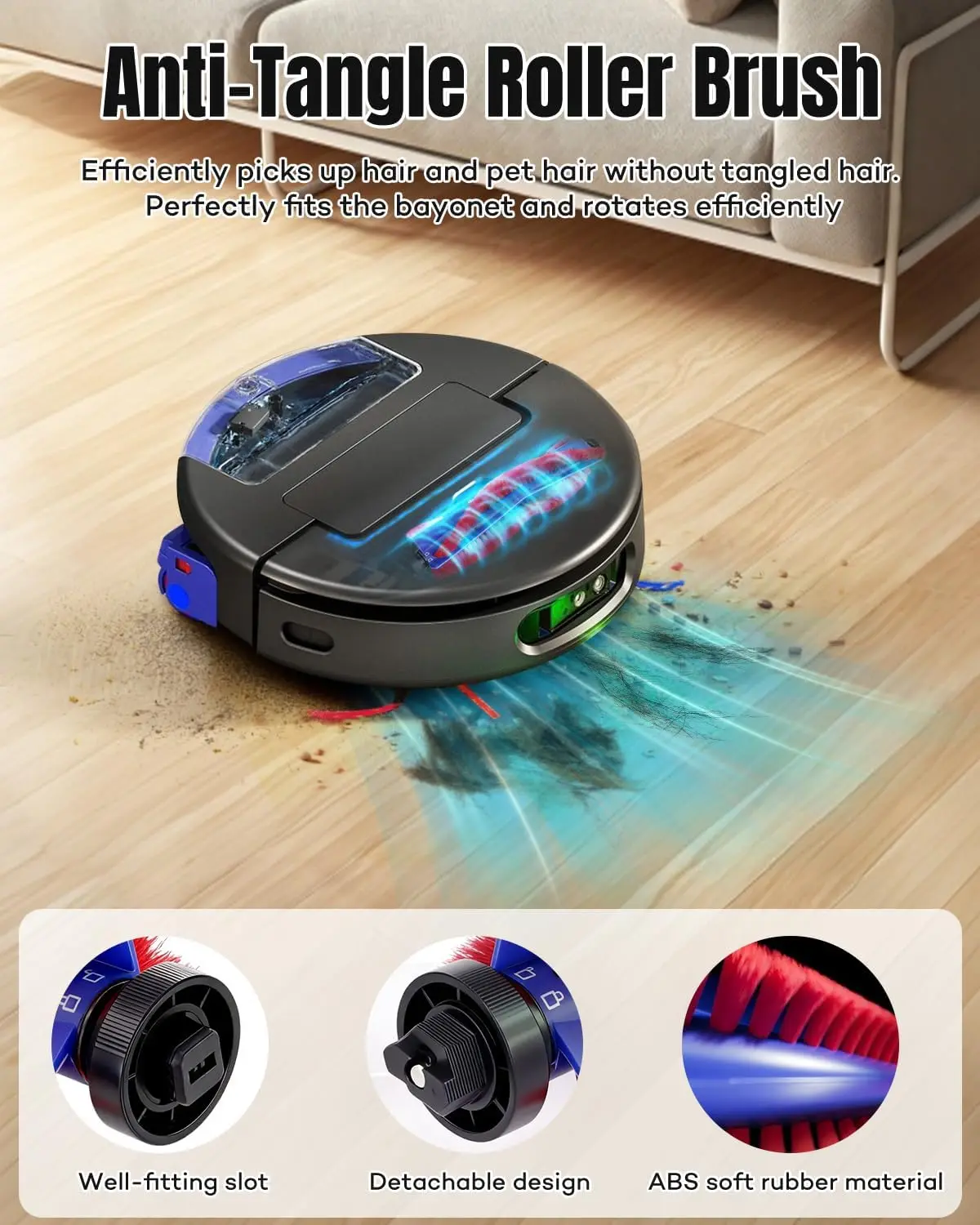 High Quality Main Brush Side Brush HEPA Filter Roller Mop Replacement for Dyson Spot+Scrubbing AI Dry Wet Robot Vacuum Cleaner view 3