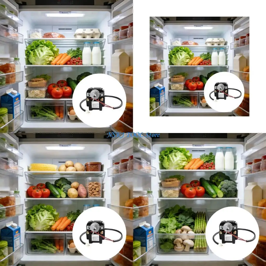 

L8RC Permanent Polystyrene Bronze Refrigerator Refrigerating Fan Motor 115V 22W Simple For Home