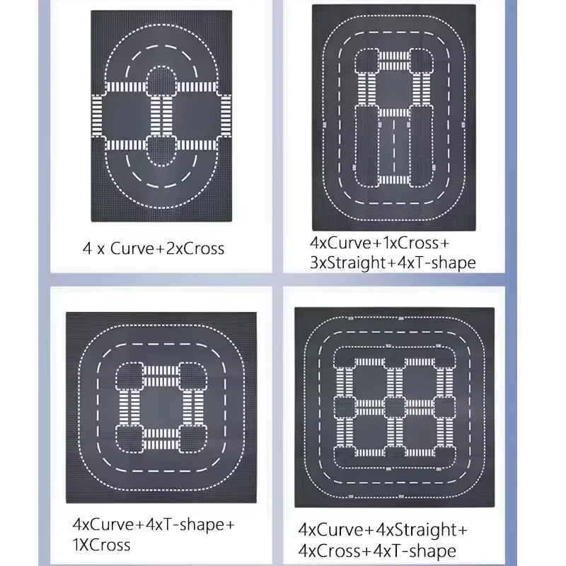 32*32*16*16 points plaque de Base bloc de Construction bricolage ville trafic route figurines Construction jouets briques plaques de Base pour enfants jouets