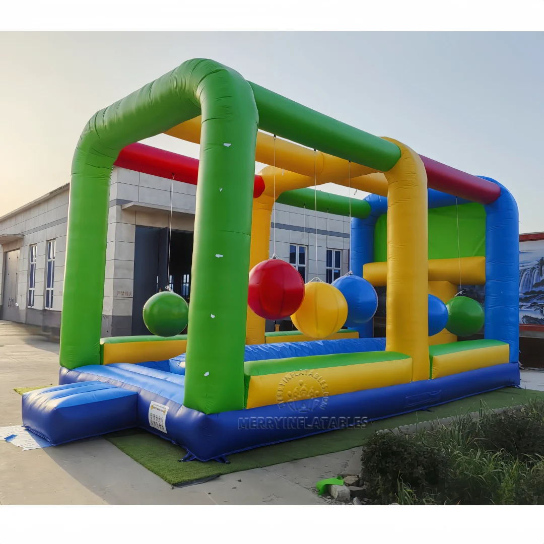 

Надувные надувные рукавицы Wipeout, шарики Challenge Obstacle Game Juegos inflables Games