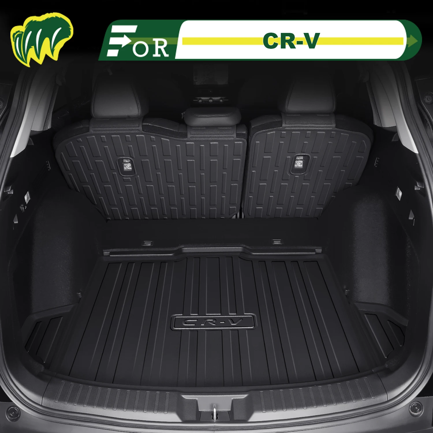 

For Honda CRV CR-V 2012-2025 TPE Custom Fit Car Trunk Mat All Season Cargo Mat 3D Shaped Trunk Liner Chair-back Protection Mat