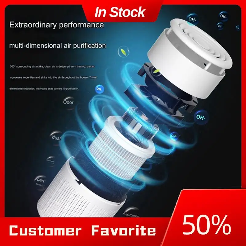 Top Sale Auto Mode Purifier For Desktop, Intelligent Household USB Portable Purifier,Suitable For Car Home Office Dormitory Easy