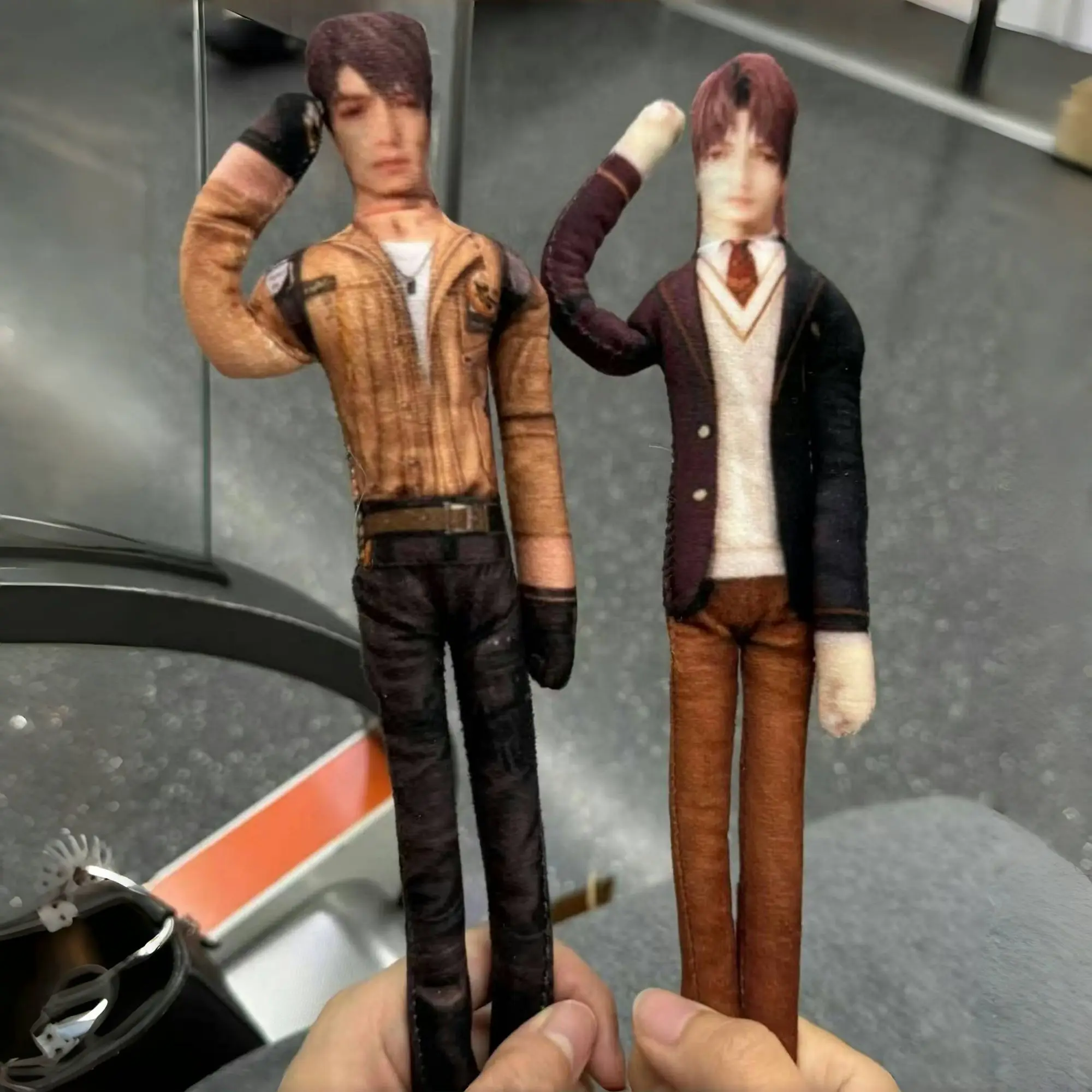 

Love and Deep Space Xavier Zayne Rafayel Anime movable Stuffed Doll with Abstract Body Wire Skeleton Cosplay Doll Prop Hand-made