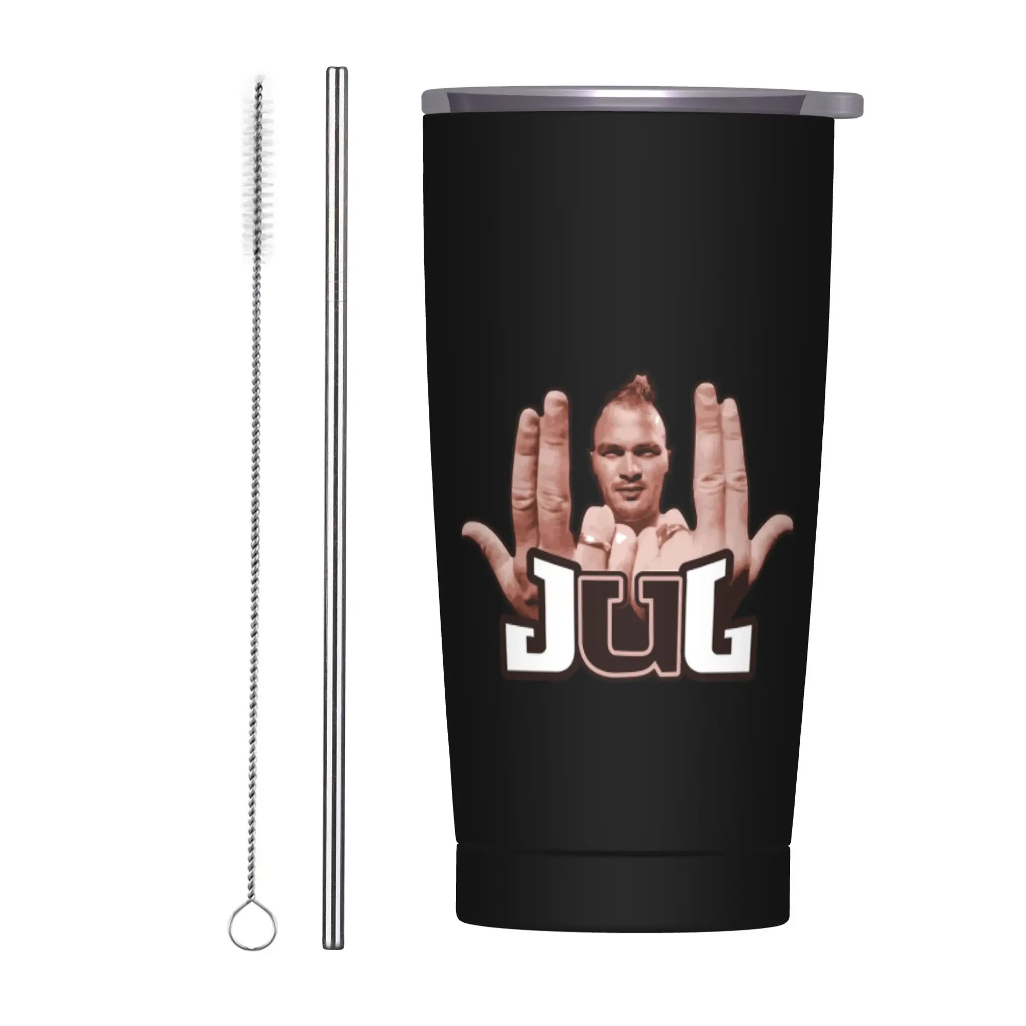 Stainless Steel Tumbler French Rapper Vote JUL  Coffee Mug  Leakproof Cold and Hot Car Mugs Travel Water Bottle
