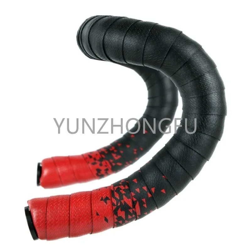 

Road handlebar with bicycle handlebar non-slip silicone strap gradient dead speed wrap with spare parts