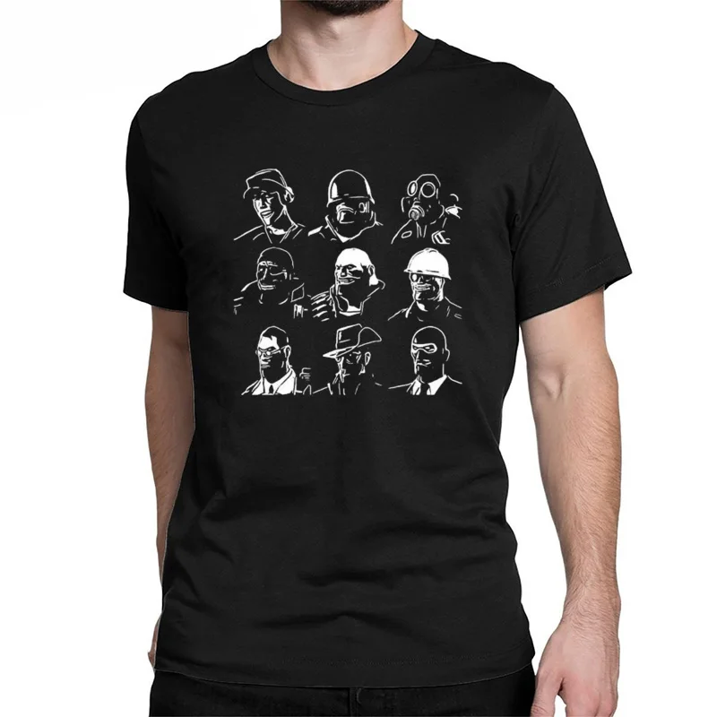 Grande taille graphique t-shirt classique offre spéciale 100% coton col rond hommes tissu nouvelle équipe Fortress 2 Sho