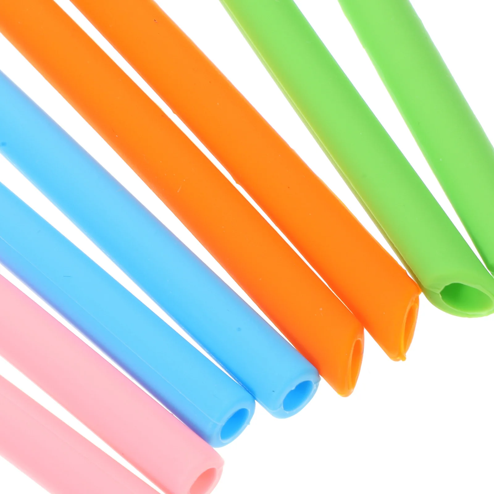 

1Set Silicone Straws Reusable Long Flexible Drinking Straws for Coffee Tea Juice Cups with Straw Cleaner Brush