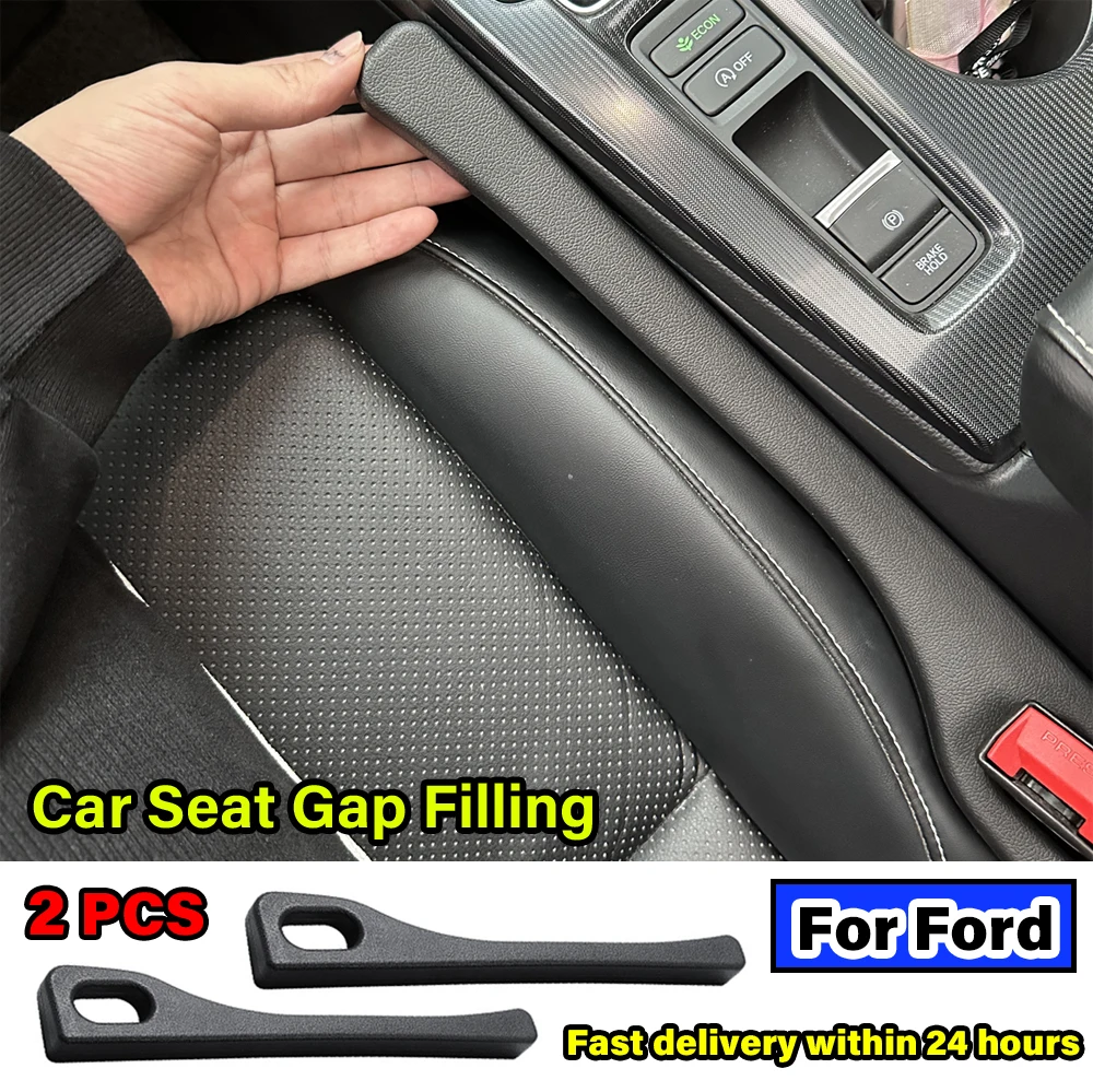 For Ford Focus Fiesta Mondeo Fusion Escape Edge Ecosport Kuga Mustang cmax smax F150 Car Seat Gap Filling Strip Kit Accessories