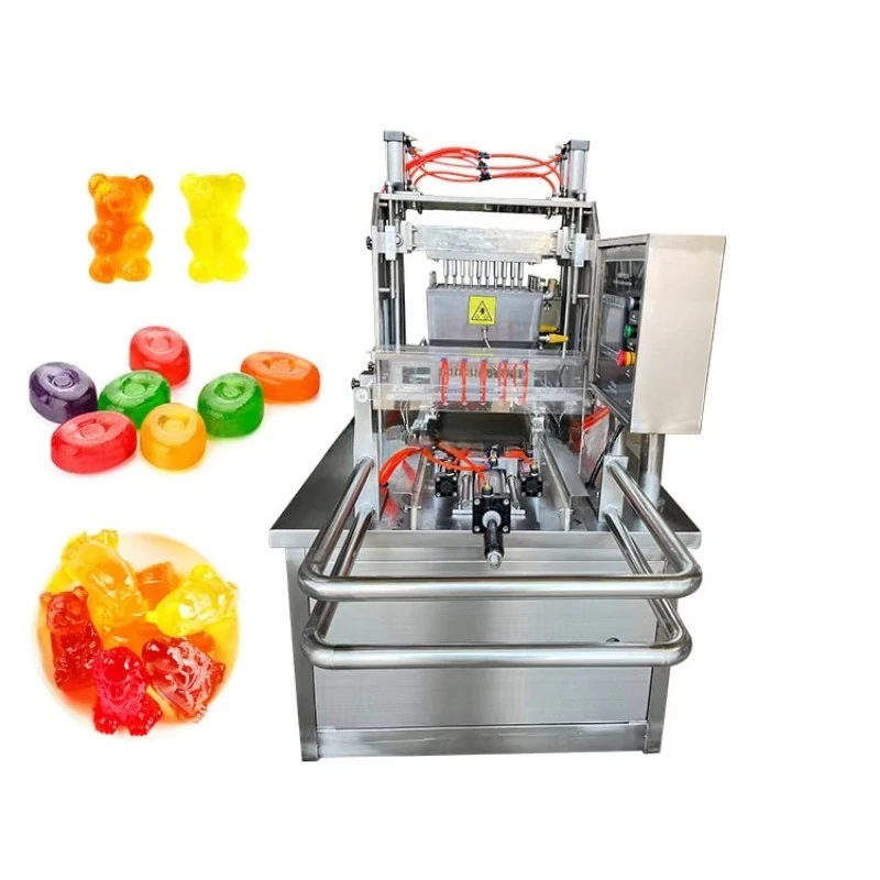Customizable Molds Model Semi-automatic Hard Candy, Lollipop, Fondant Pouring Line Soft Candy Casting Machine