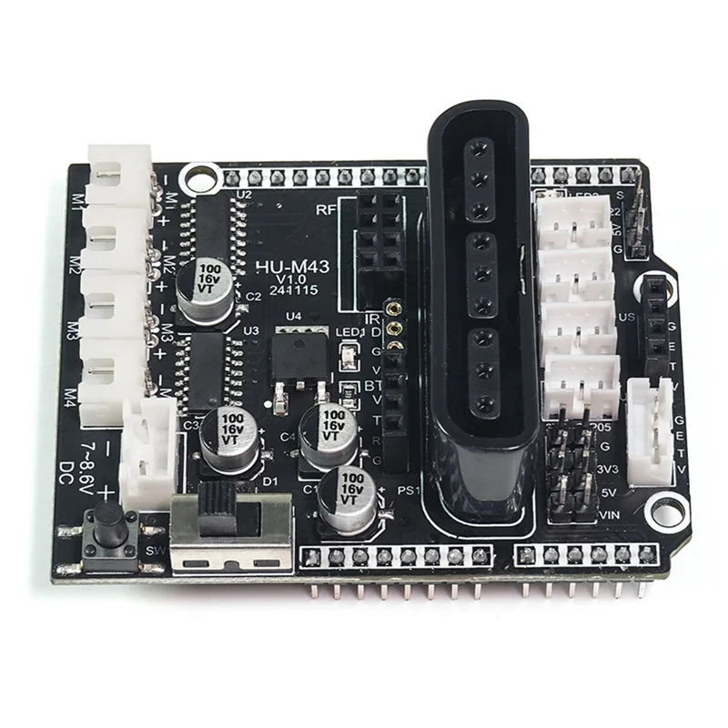 【مخزون محدود!】لوحة توسيع محرك السيارة الذكية 4-Way 4-Channel Motor Driver Expansion Module 4WD Motor Control DIY Kit