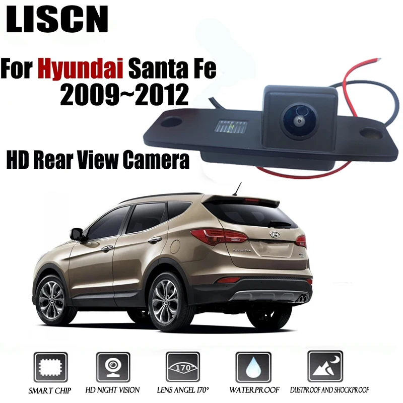 Reversing camera For Hyundai Santa Fe 2009~2012 Instead of Original Factory License plate camera / RearView Camera