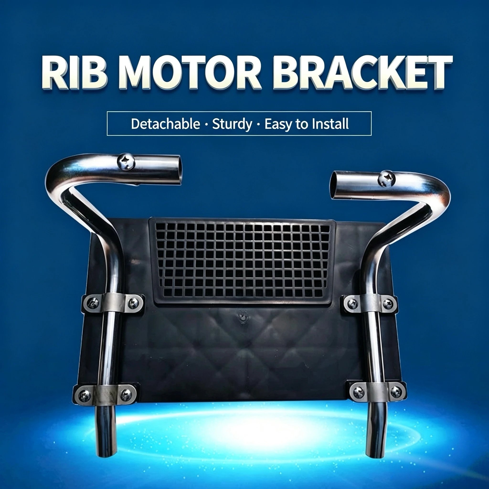 Outboard Motor Bracket, Transom Mount Holder for Fishing Boat, Inflatable Boat, Kayak & Rubber Boat