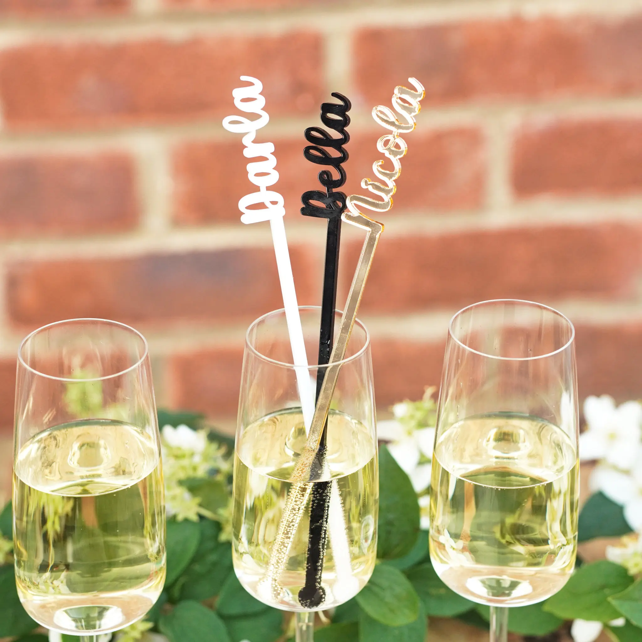 

20/60/100Pcs Personalized Name wedding Birthday Party drink stirrers Custom Name Acrylic Swizzle Stir Stick ﻿