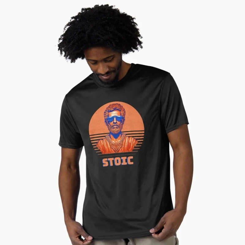 Marcus Aurelius Stoic Wisdom for Mindful Living Gift t shirt 100% cotton printed Graphic Clothes Large size Tops S-6XL