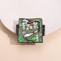 Anime Character Enamel Pin Brooch Foldable Lapel Pin Gifts