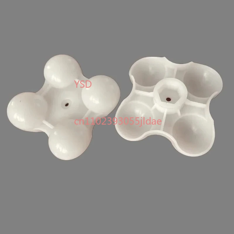 Hexagonal Plastic Massage Ball Head Replacement for 4-Head Massage Pillow Accessory