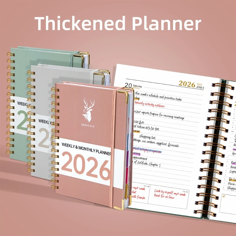 Planer harmonogramu 2026 Planer dzienny Wielofunkcyjne sekcje Dziennik planowania podróży Harmonogram Notatnik do płynnego 896C