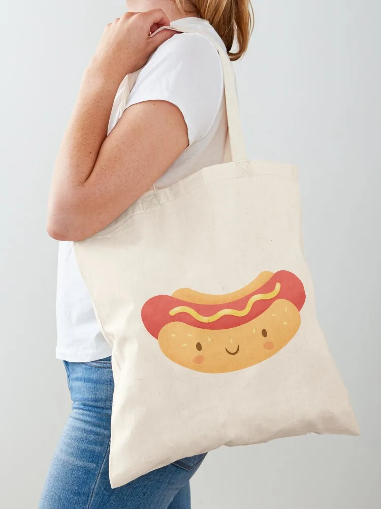 Happy Hot Dog Tote Bag cute pouch bag the tote bag Candy bags