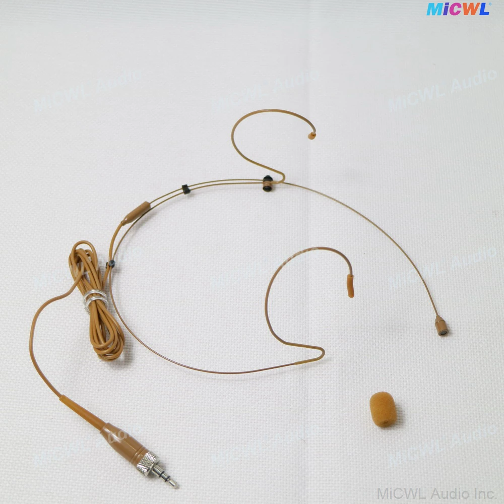 بني تان اللون SK HeadMic ميكروفون سماعة الرأس ل Sennheiser G2 G3 G4 G5 الارسال اللاسلكي المرحلة DJ كاريوكي الغناء تسجيل