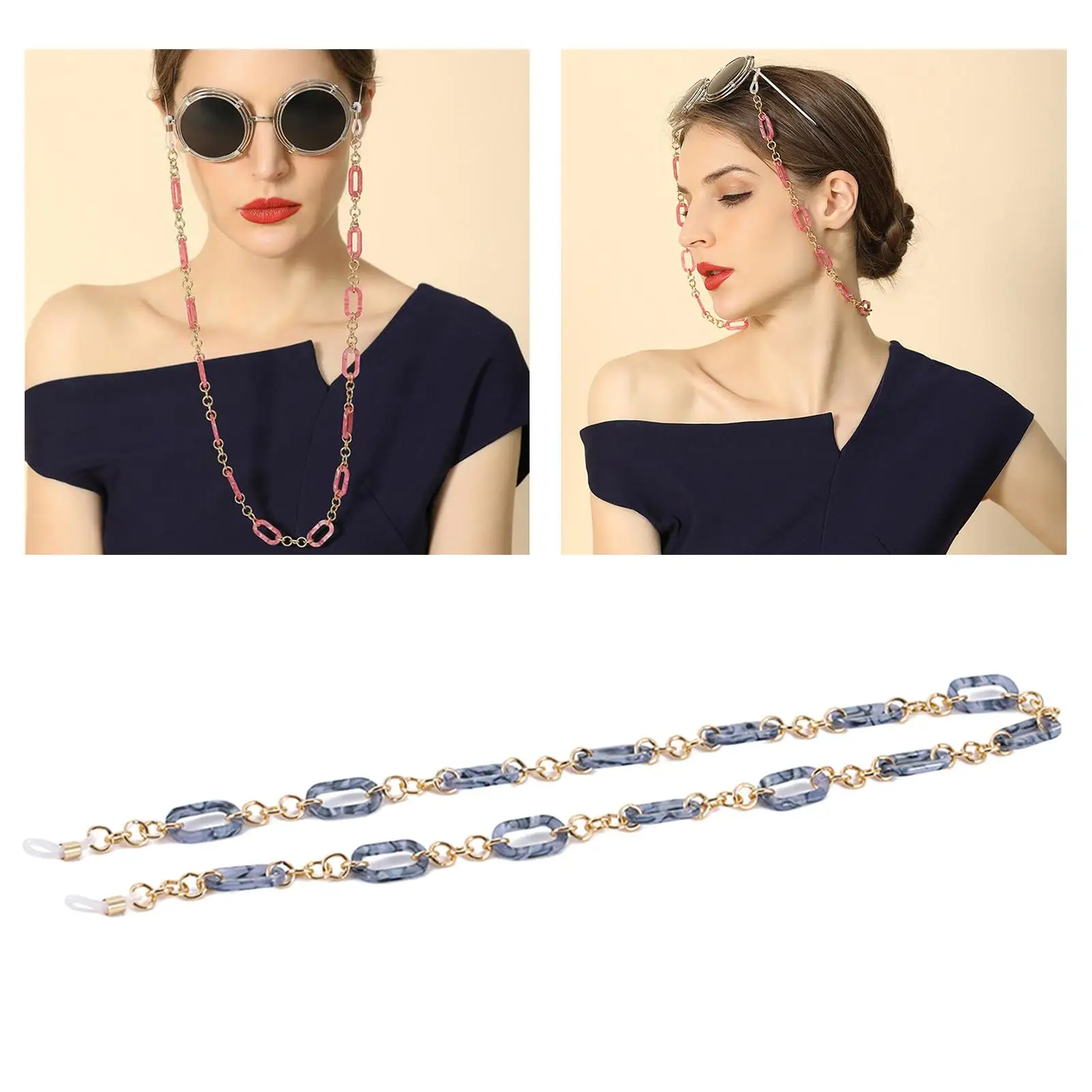 

Fashion Sunglasses Eyeglass Chain Cord Lanyard Eyewear Retainer 65cm